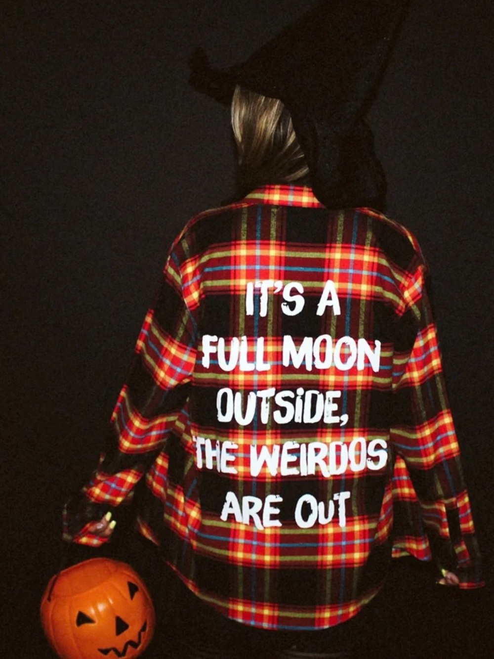 Cakeworthy Hocus Pocus Dani Flannel Unisex Weirdo Button Up Flannel Shirt Top